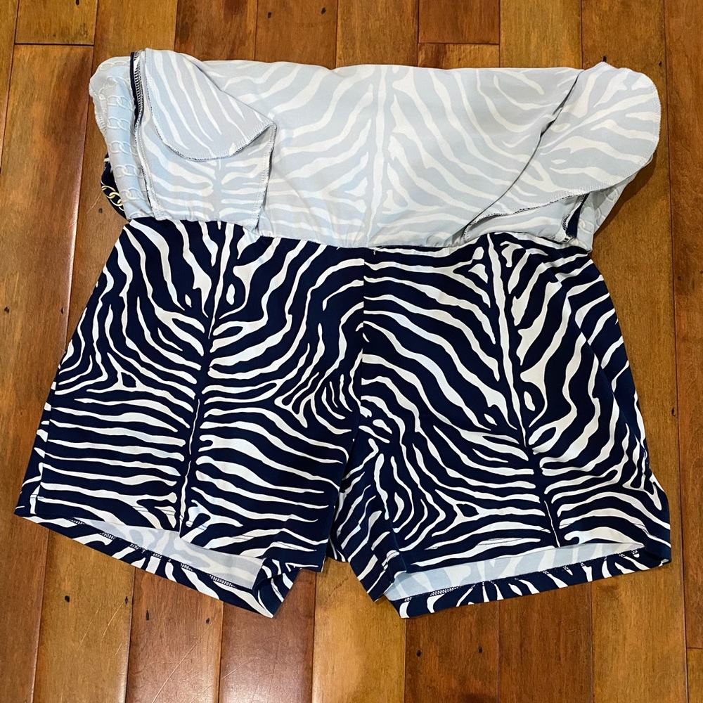 J Mclaughlin Pull On Zebra Skort Size L - image 4